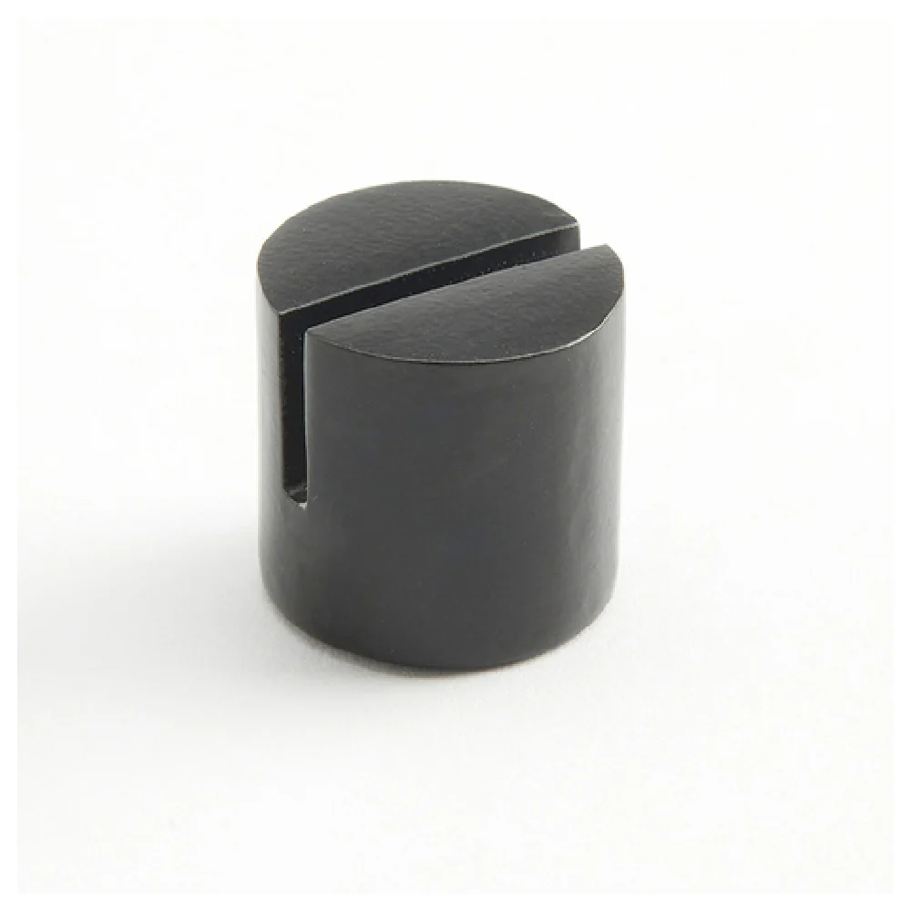 American Metalcraft BLCHD1 7/8 Inch Round Aluminum Card Holder Black