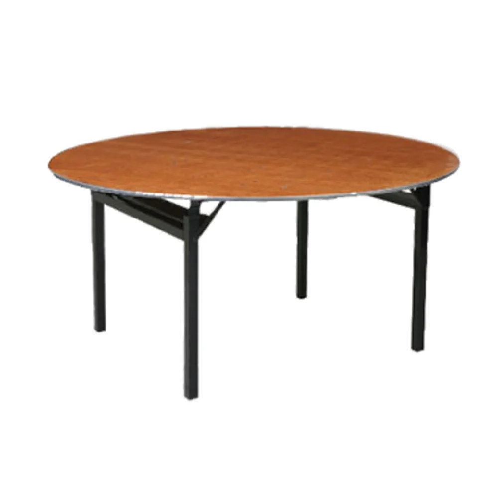 Forbes Industries 600-72DIA 72 Inch Diameter Round Folding Table Plywood with Aluminum Edge Forbes Industries 600-72DIA 72 Inch Diameter Round Folding Table Plywood with Aluminum Edge