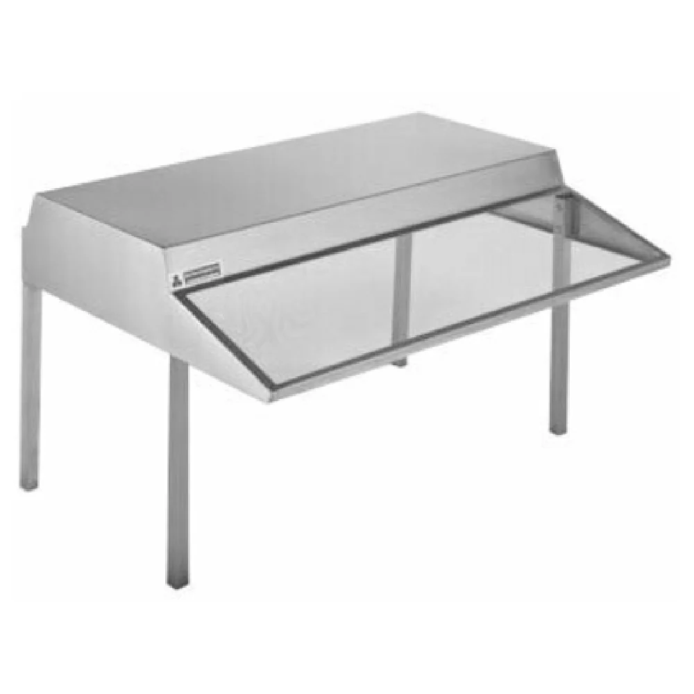 Atlas Metal OSC-4 63-1/4 Inch Buffet Style Overshelf Electric Sneeze Guard Plexiglas with LED lights