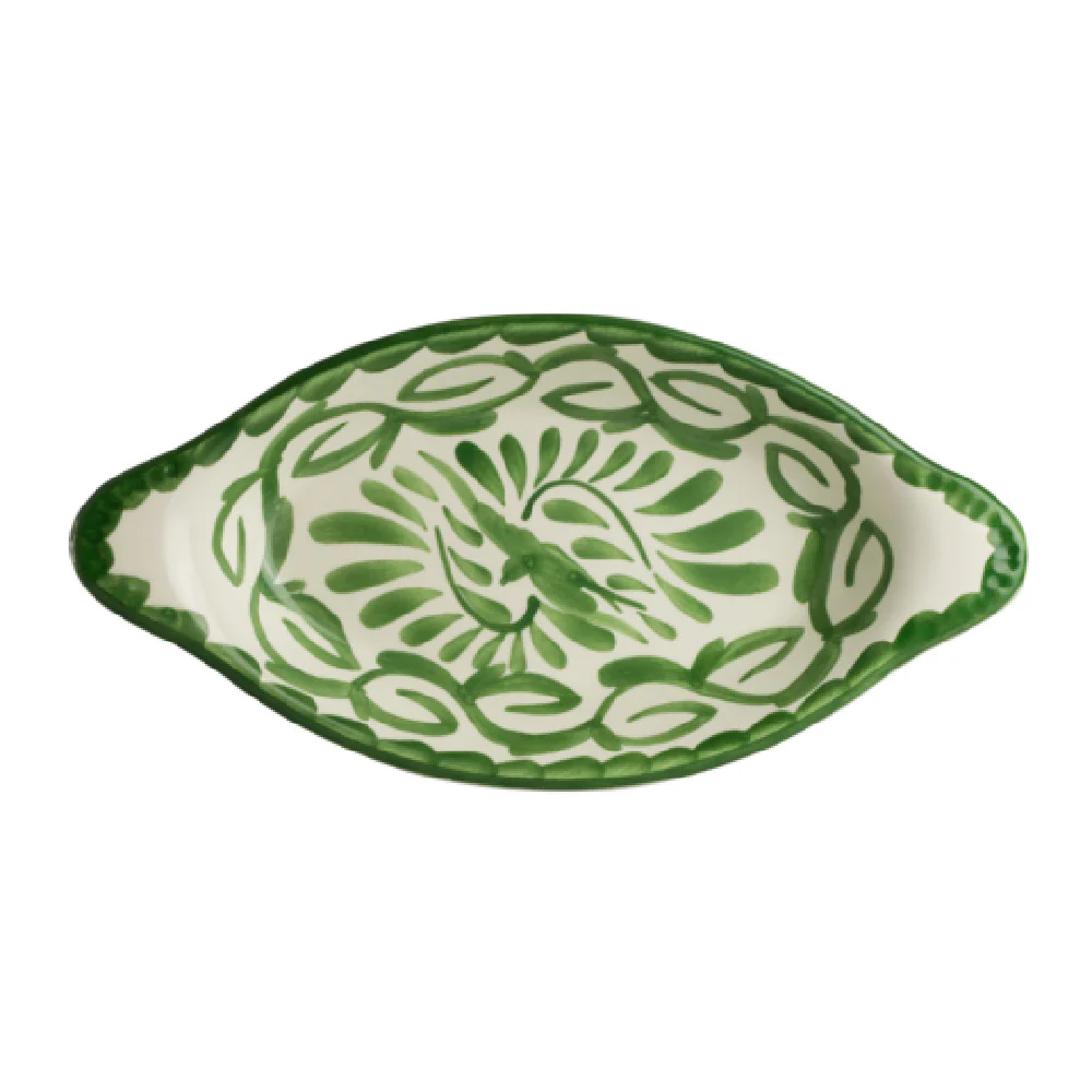 Steelite A124P152 10 Inch Oval Rarebit 12 Oz Vitrified China with Stylish Palm Finish