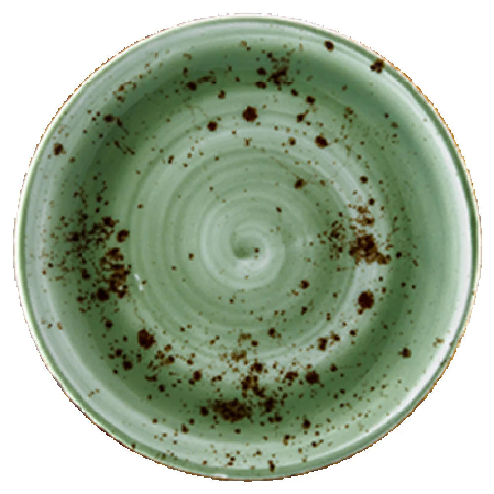 Vertex China LTJ-C6 6 Inch Diameter Hand Painted Coupe Plate Terra Jade Vertex China LTJ-C6 6 Inch Diameter Hand Painted Coupe Plate Terra Jade