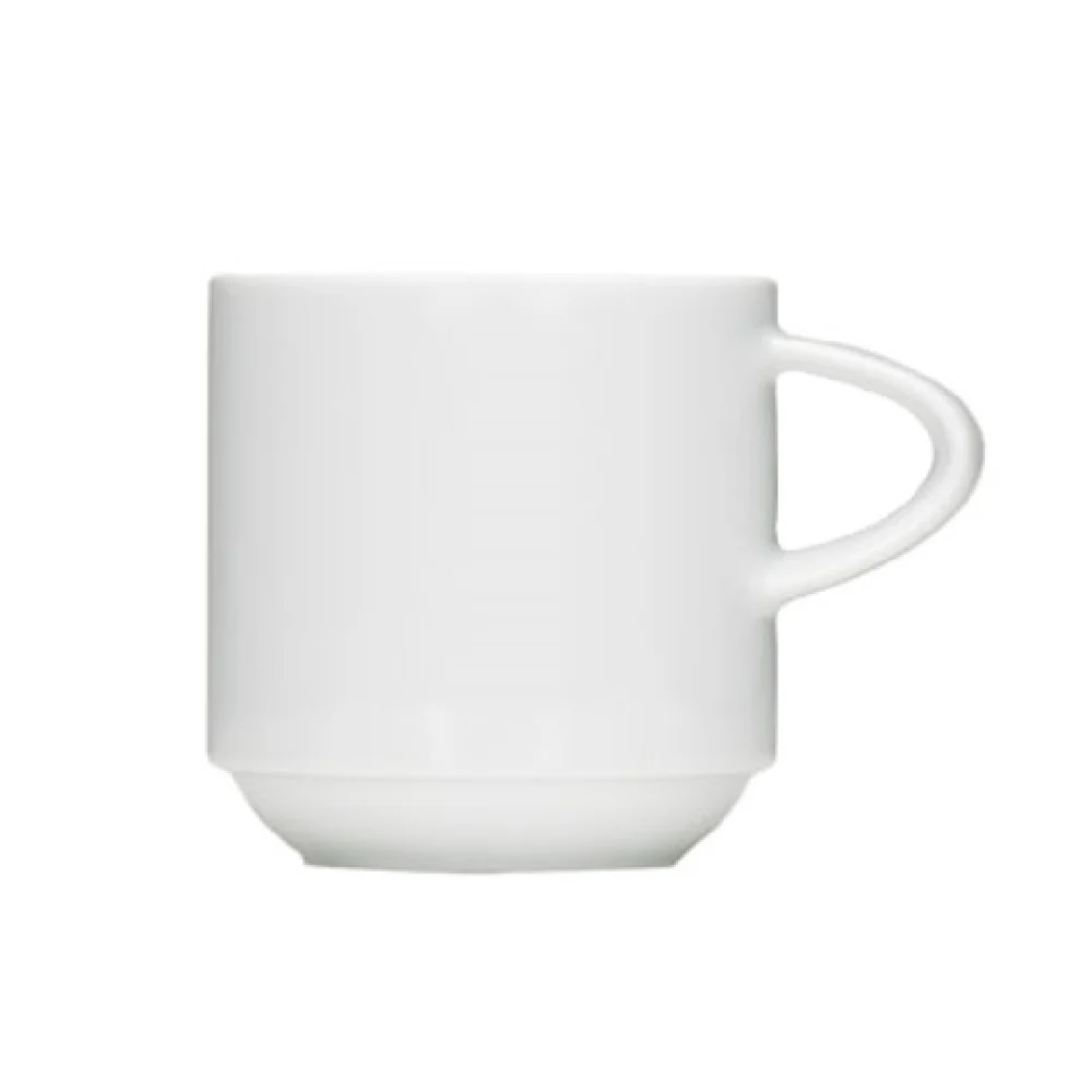 BauscherHepp 925125 8-1/2 Oz Cup Stackable Porcelain White - 36 Bundles