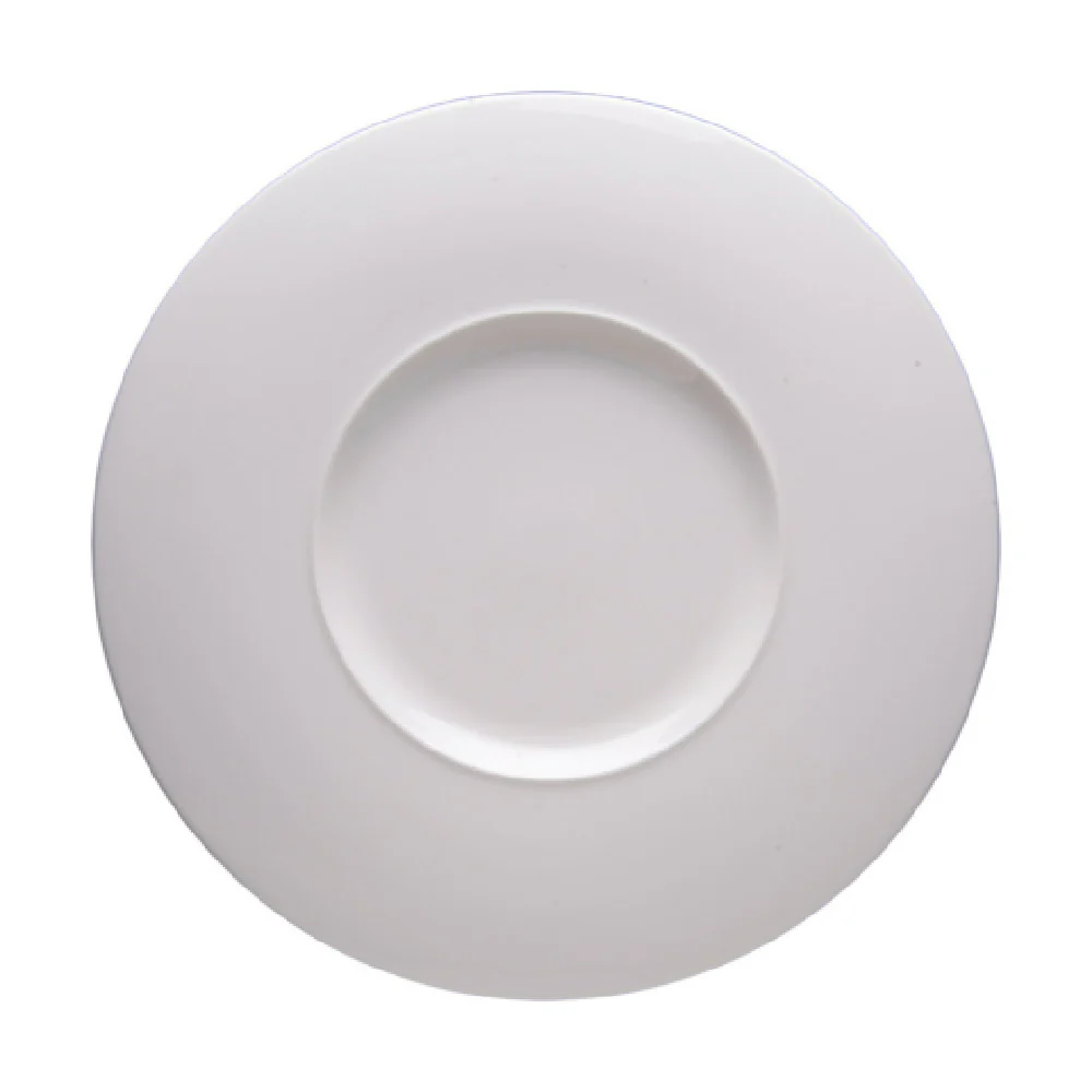Fortessa 6100.F0000.141 12 Inch Diameter Flat Wide Rim Plate Vitrified China Fortessa 6100.F0000.141 12 Inch Diameter Flat Wide Rim Plate Vitrified China