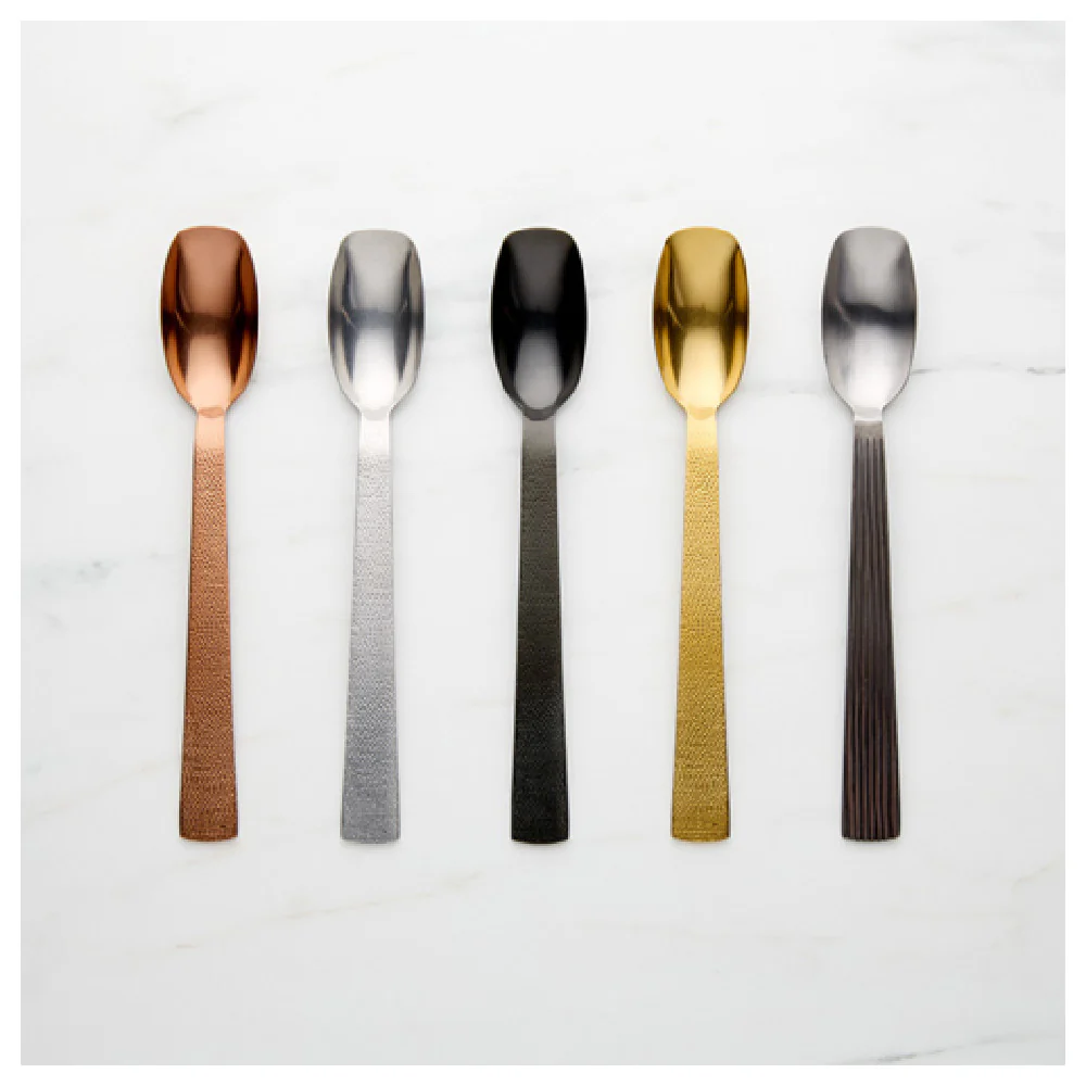 American Metalcraft SVHSA10 9-3/8 Inch Vintage Salad Spoon Hammered Finish Stainless Steel
