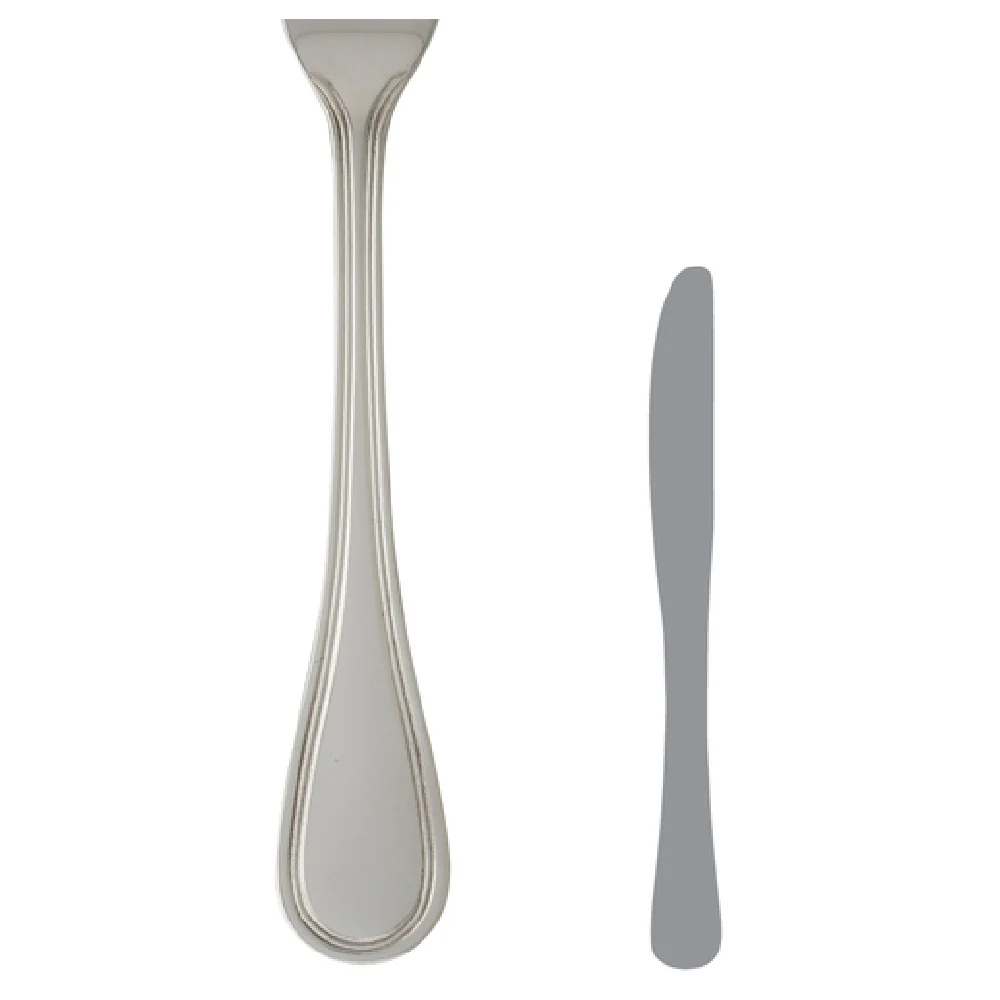 Steelite 5302S046 7-1/4 Inch Butter Knife Solid Handle 13/0 Stainless Steel