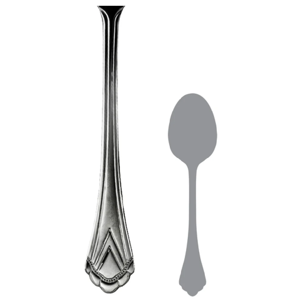 Steelite 5721SX003 6-7/8 Inch Soup Dessert Spoon with Oval Bowl Stainless Steel