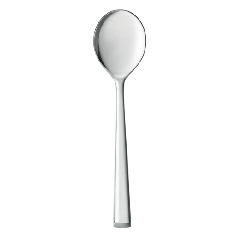 Libbey 947 016 6-1/8 Inch Bouillon Spoon Beveled Edge Dishwasher Safe 18/10 Stainless Steel Mirror Finish