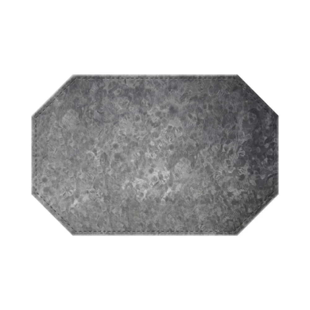 Risch TABLEMATOCT-MET 17 Inch Brushed Metallic Faux-leather Placemat - 25 Packs Risch TABLEMATOCT-MET 17 Inch Brushed Metallic Faux-leather Placemat - 25 Packs