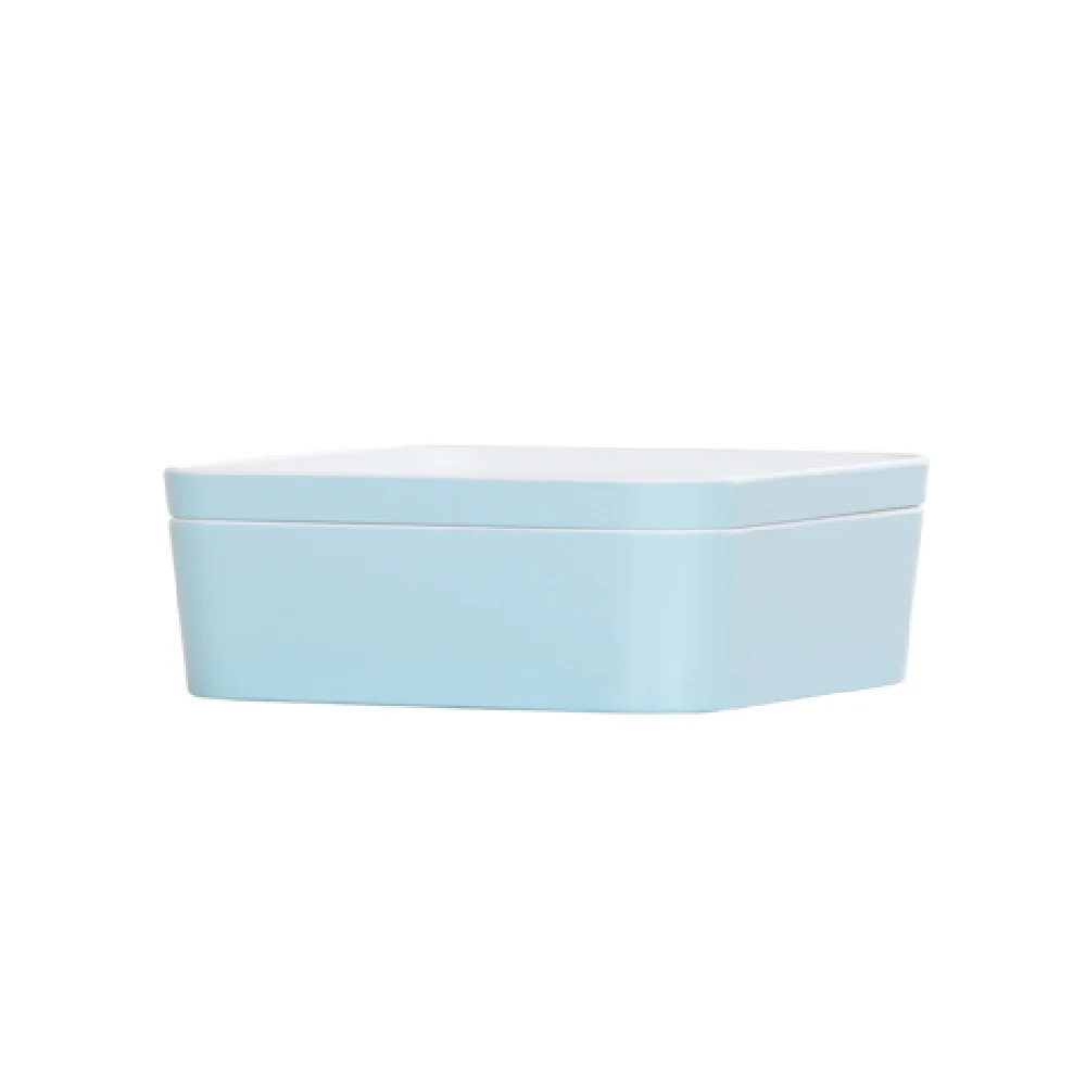 Cal-Mil 24130-8-127 8.25 Inch Square Bento Box Dishwasher Safe Melamine Ocean Blue Cal-Mil 24130-8-127 8.25 Inch Square Bento Box Dishwasher Safe Melamine Ocean Blue