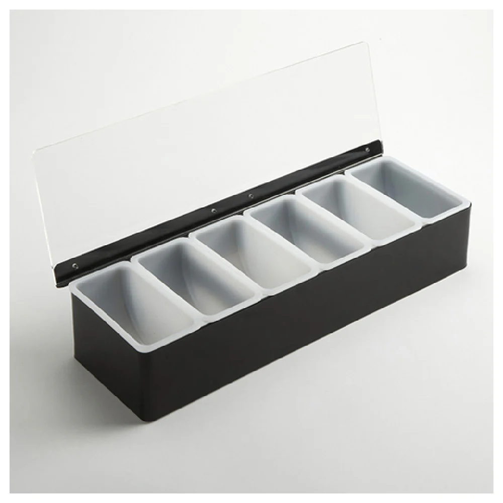 American Metalcraft CDB6 17-3/4 Inch Condiment Holder Countertop Stainless Steel Black American Metalcraft CDB6 17-3/4 Inch Condiment Holder Countertop Stainless Steel Black