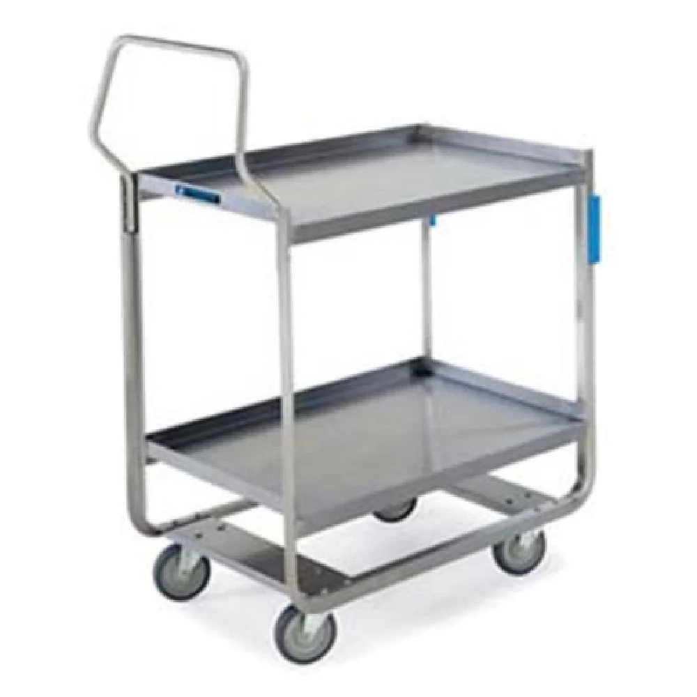 Lakeside 4944 39 Inch Utility Cart Open Design 3 Tier Stainless Steel with Bumpers