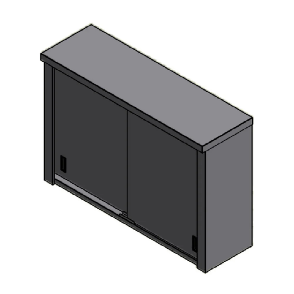 Winholt STCT-D6015-WMS 60 Inch Wall Mounted Cabinet Stainless Steel Enclosed with Sliding Doors