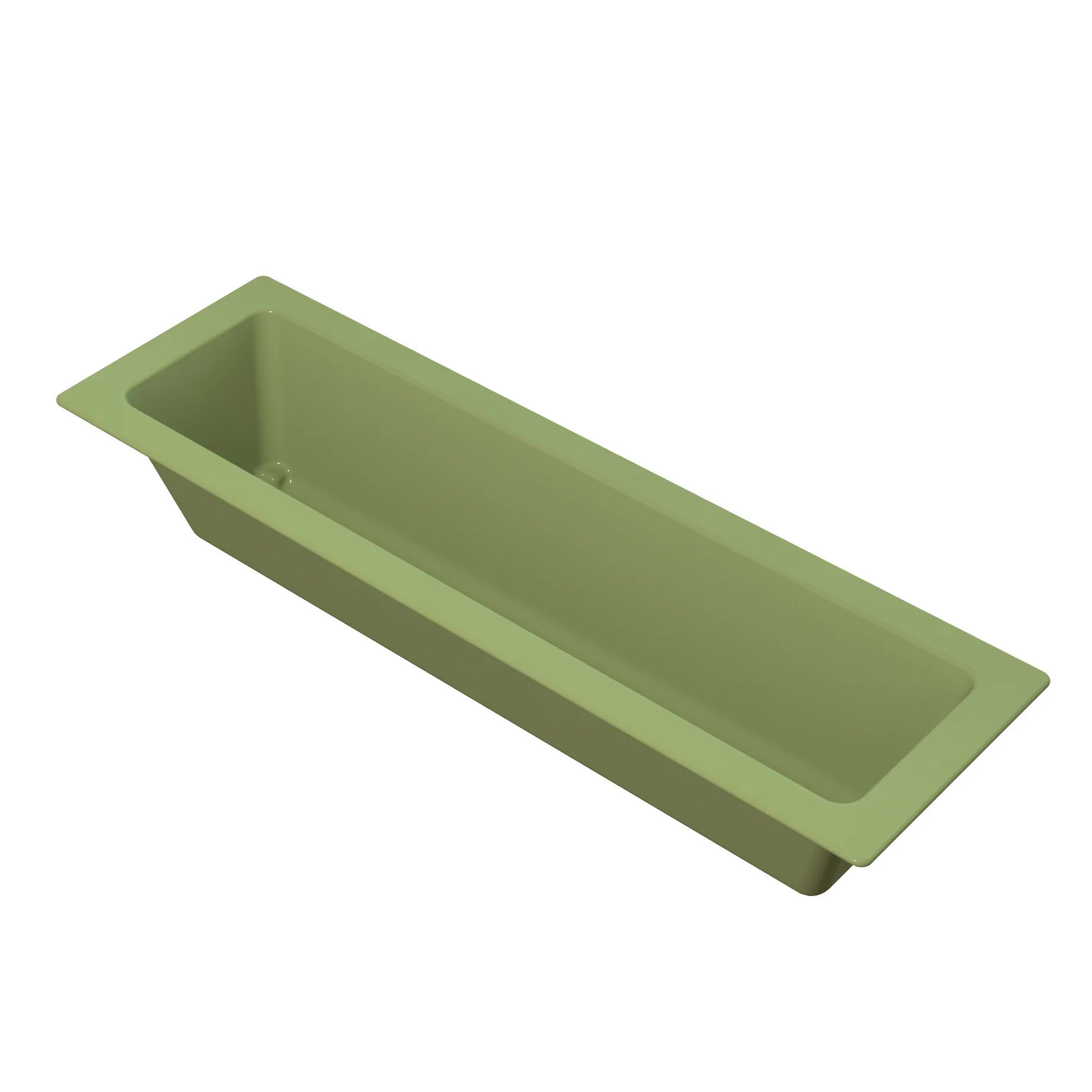 Tablecraft CW4054MM 21 Inch Cold Food Pan Half Size Long 4 Quart Mint Aluminum