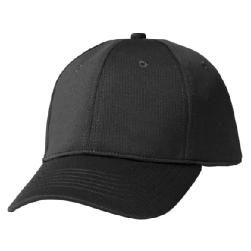 Chef Works BCCVBLK0 Baseball Cap Adjustable Black Polyester with Sweat Guard