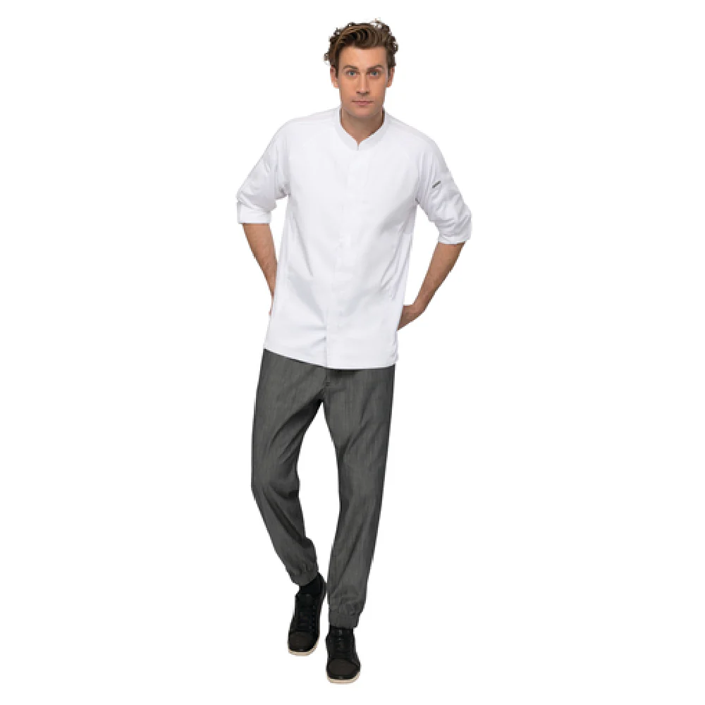 Chef Works CES04-WHT-S Small Chef Coat with Long Sleeves and Piping Detail White Chef Works CES04-WHT-S Small Chef Coat with Long Sleeves and Piping Detail White
