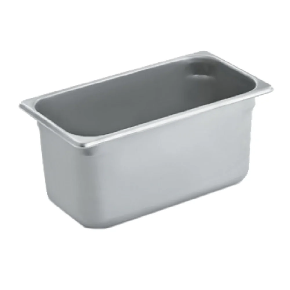 Vollrath S12066 6-1/4 Quart 1/3 Size Steam Table Pan 20 Gauge Stainless Steel with Anti-Jam Corner