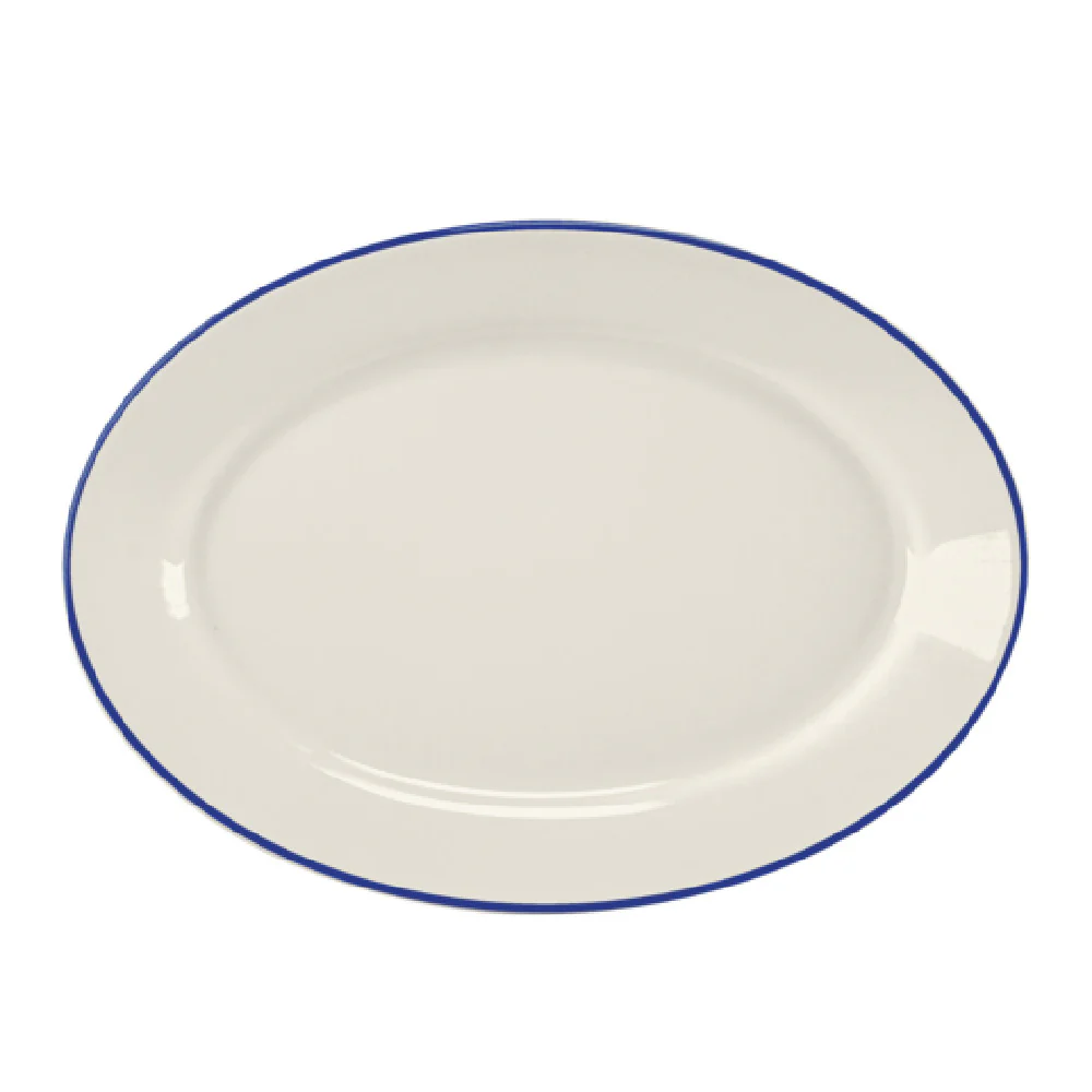 Steelite HL15763929 Rolled Edge Oval Platter 13.375 Steelite HL15763929 Rolled Edge Oval Platter 13.375