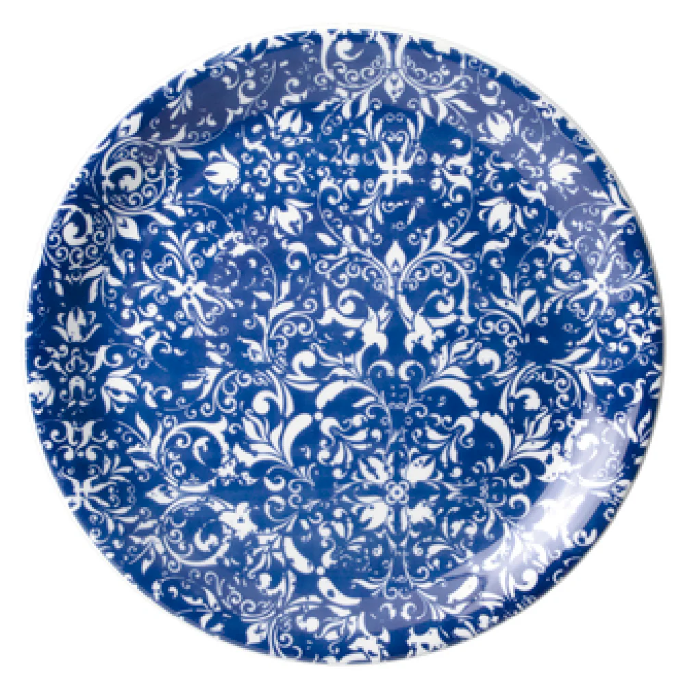 Steelite 17640567 8 Inch Coupe Plate Ink Legacy Blue - Alumina Vitrified China Steelite 17640567 8 Inch Coupe Plate Ink Legacy Blue - Alumina Vitrified China