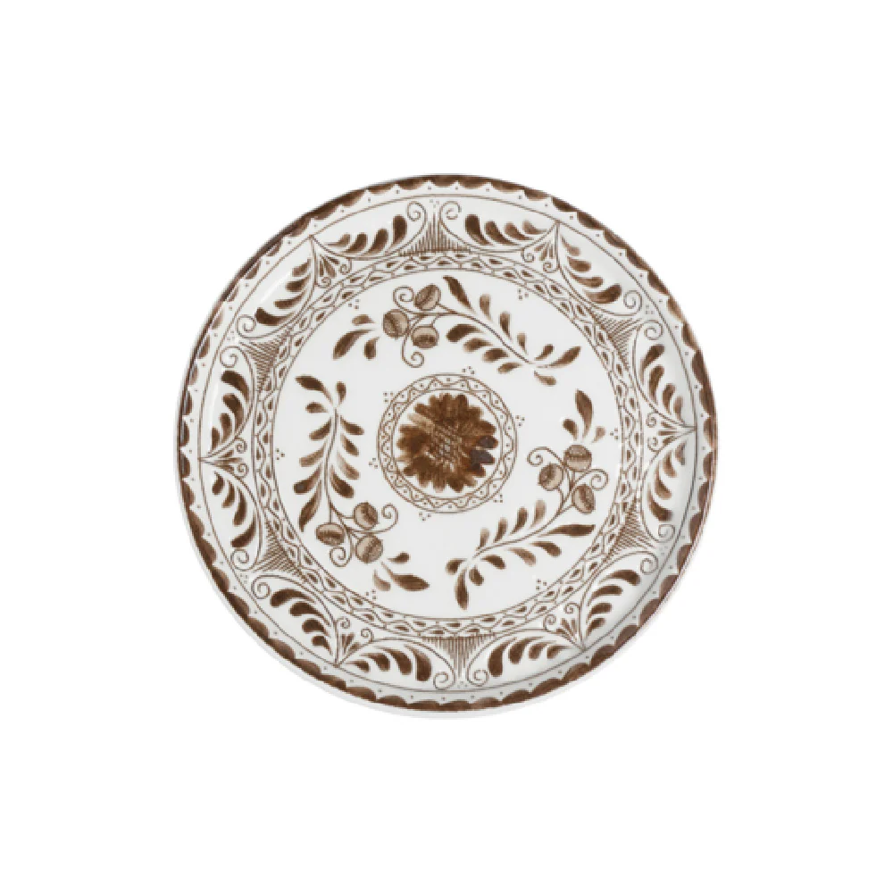 Steelite A105P803 7.5 Inch Plate Talavera Motiva Brown Round China Steelite A105P803 7.5 Inch Plate Talavera Motiva Brown Round China