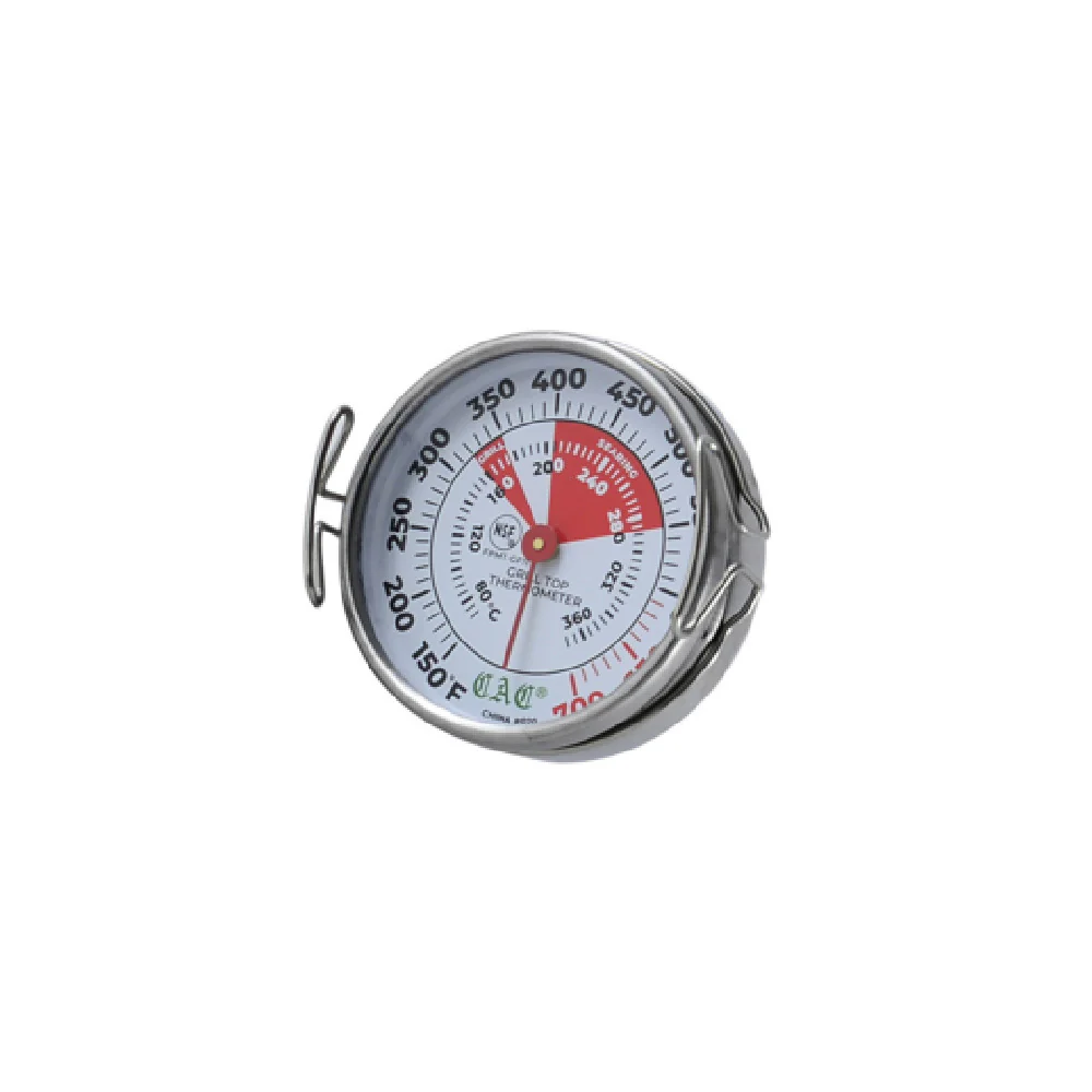 CAC China FPMT-GF11 2 Inch Dial Grill Thermometer with Reinforced Glass