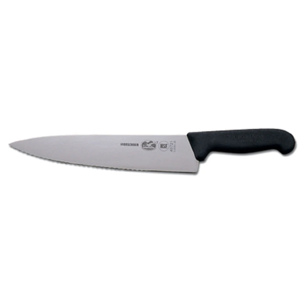 JB Prince V813 7.5PL 7-1/2 Inch Serrated Knife High Carbon Stainless Steel Black Handle JB Prince V813 7.5PL 7-1/2 Inch Serrated Knife High Carbon Stainless Steel Black Handle