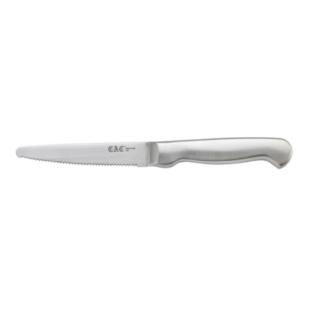 CAC China SKS1-01R 4-1/2 Inch Blade Round Tip Stainless Steel Steak Knife CAC China SKS1-01R 4-1/2 Inch Blade Round Tip Stainless Steel Steak Knife