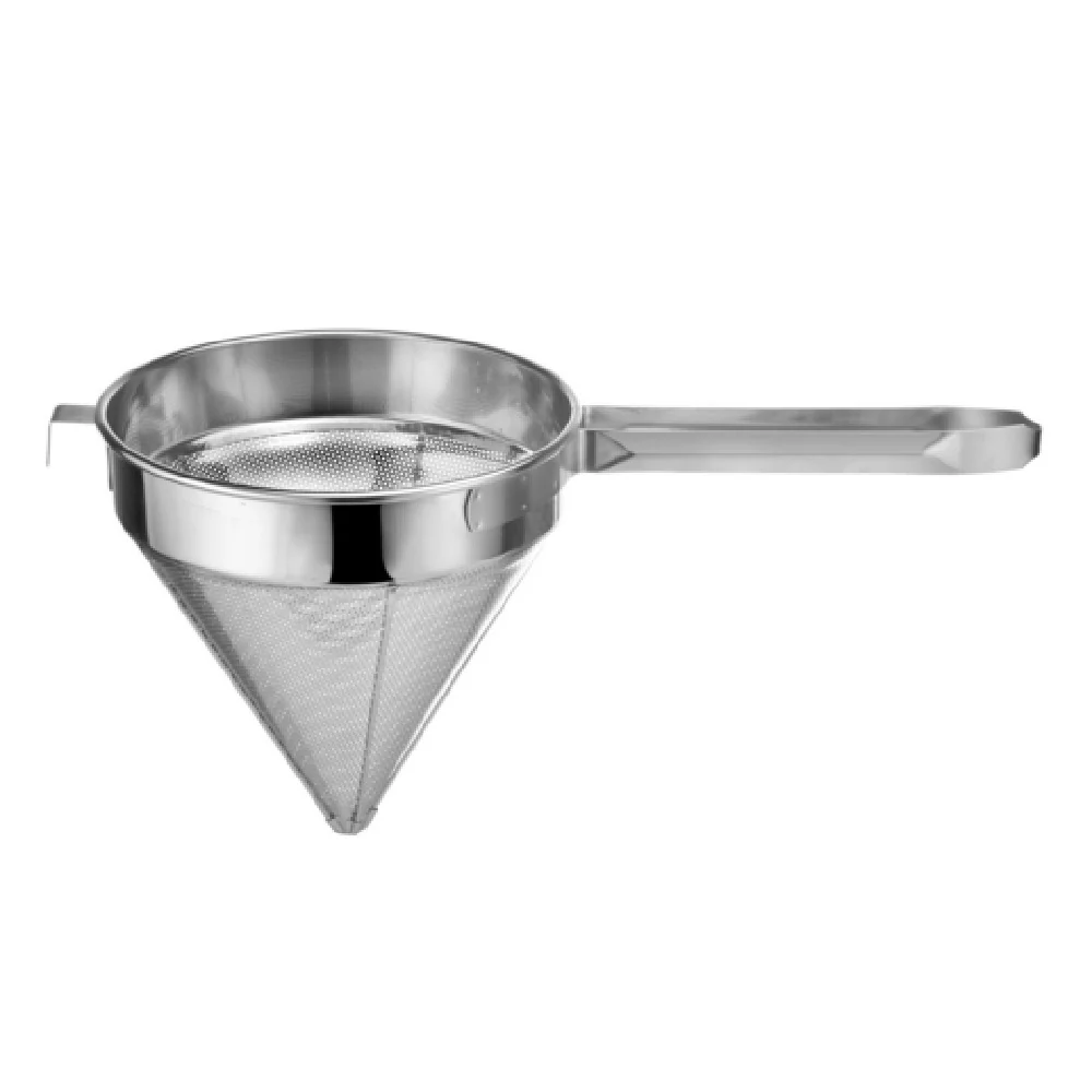 CAC China KUSC-10F 10 Inch Diameter Fine Mesh Cap Strainer Stainless Steel CAC China KUSC-10F 10 Inch Diameter Fine Mesh Cap Strainer Stainless Steel