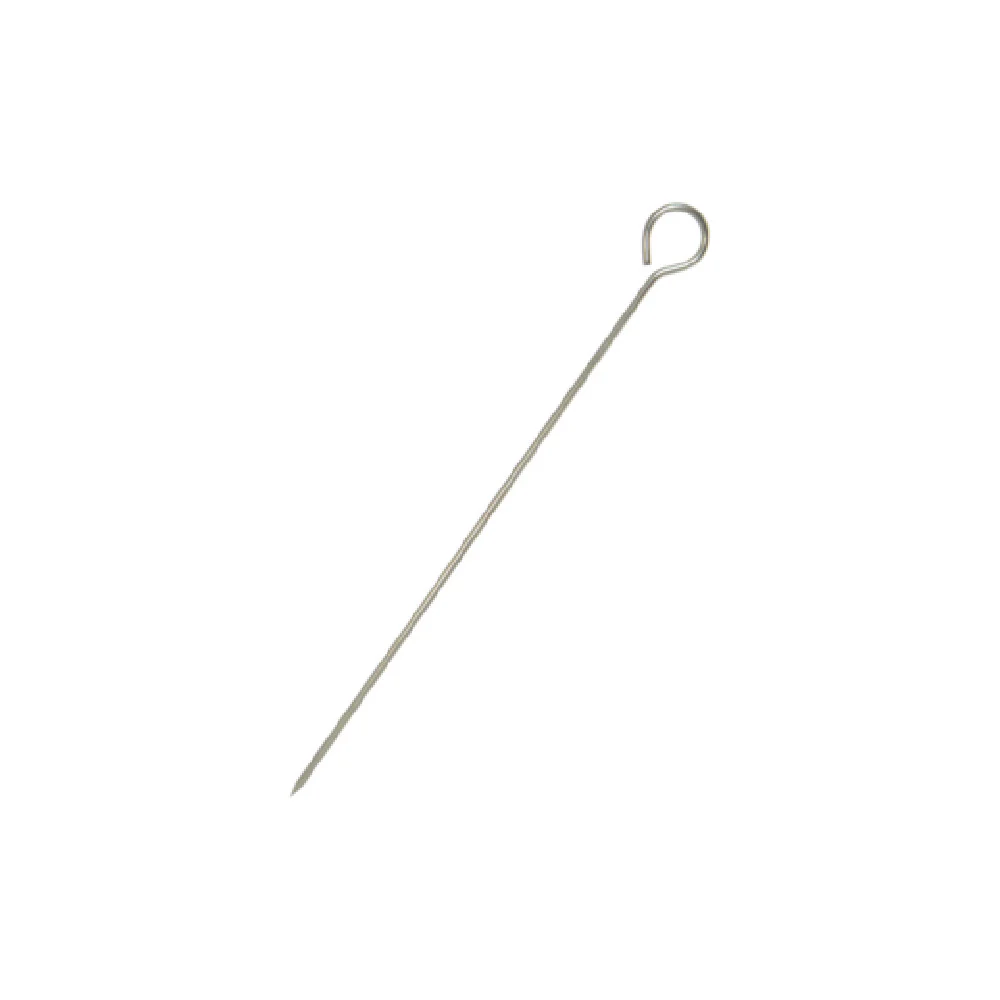 CAC China SKSR-10 10 Inch Round Looped Handle Metal Skewer Stainless Steel CAC China SKSR-10 10 Inch Round Looped Handle Metal Skewer Stainless Steel