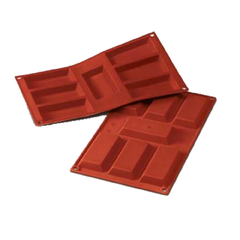 Louis Tellier SF054 11.75 Inch Silicone Finanziere Mold Non-Stick Red