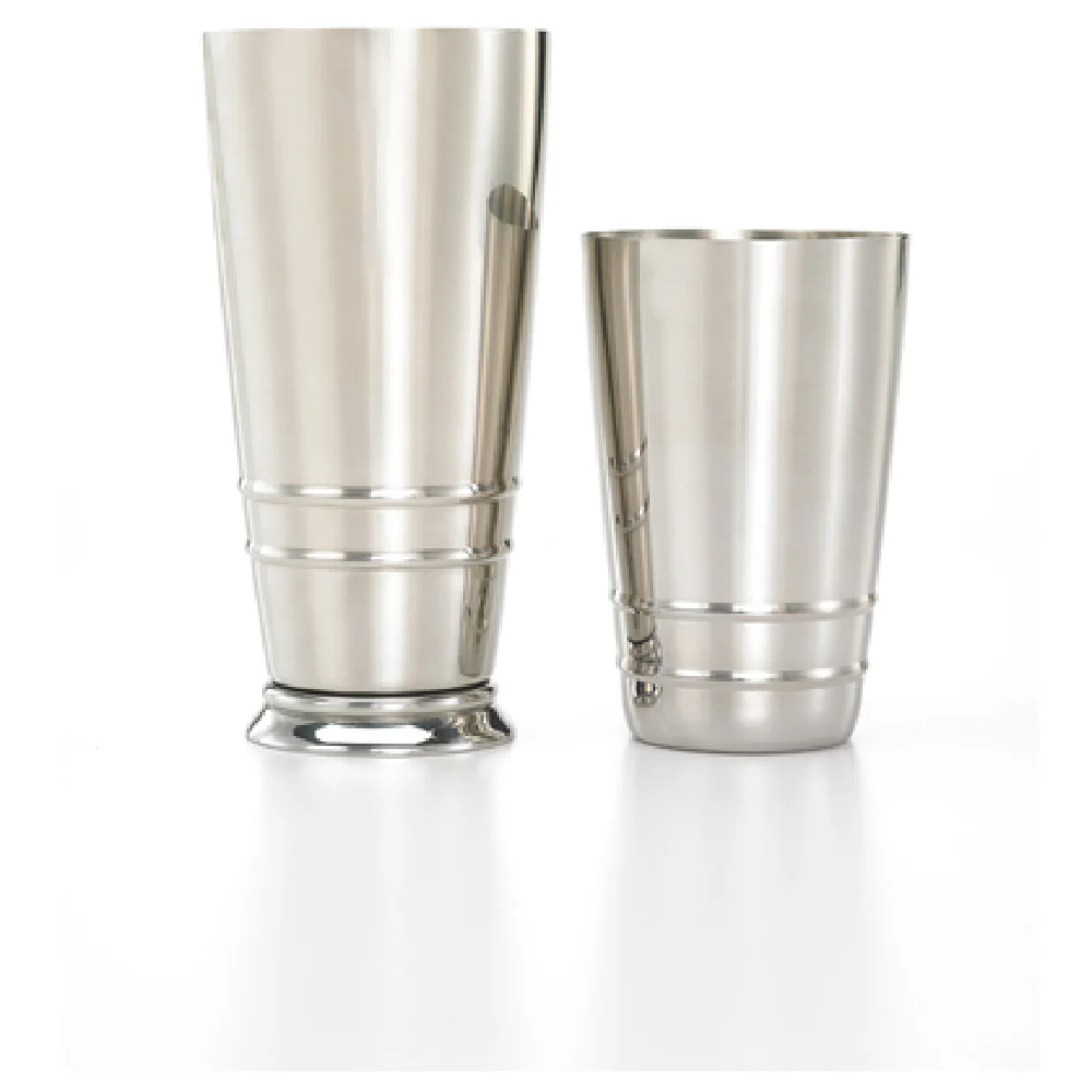 Mercer Culinary M37125 28 Oz and 18 Oz Bar Cocktail Shaker Set Weighted Stainless Steel Mercer Culinary M37125 28 Oz and 18 Oz Bar Cocktail Shaker Set Weighted Stainless Steel