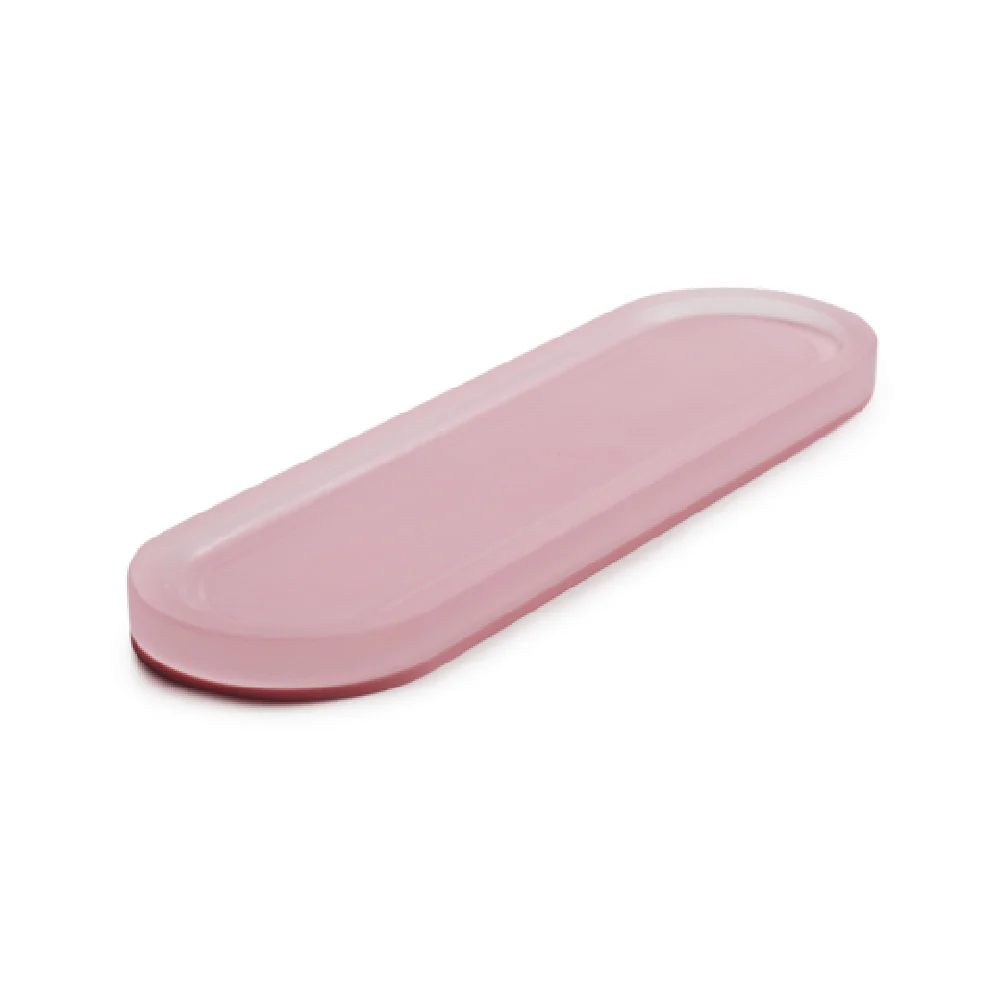 Revol 660461 6.7 Inch Oblong Pastry Support Resin Pink Made in France Revol 660461 6.7 Inch Oblong Pastry Support Resin Pink Made in France