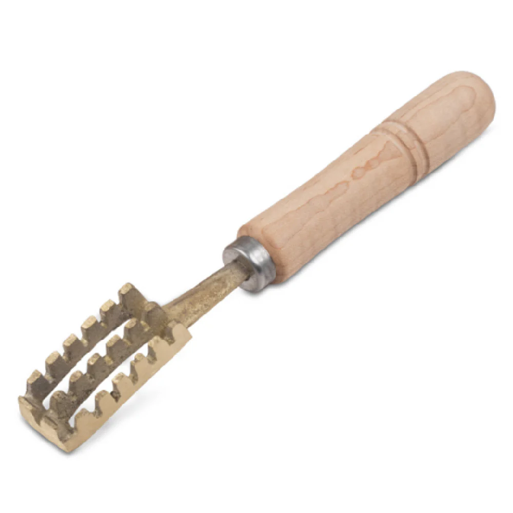 JB Prince UA124 8.75 Inch Japanese Style Fish Scaler Manual Steel and Wood JB Prince UA124 8.75 Inch Japanese Style Fish Scaler Manual Steel and Wood