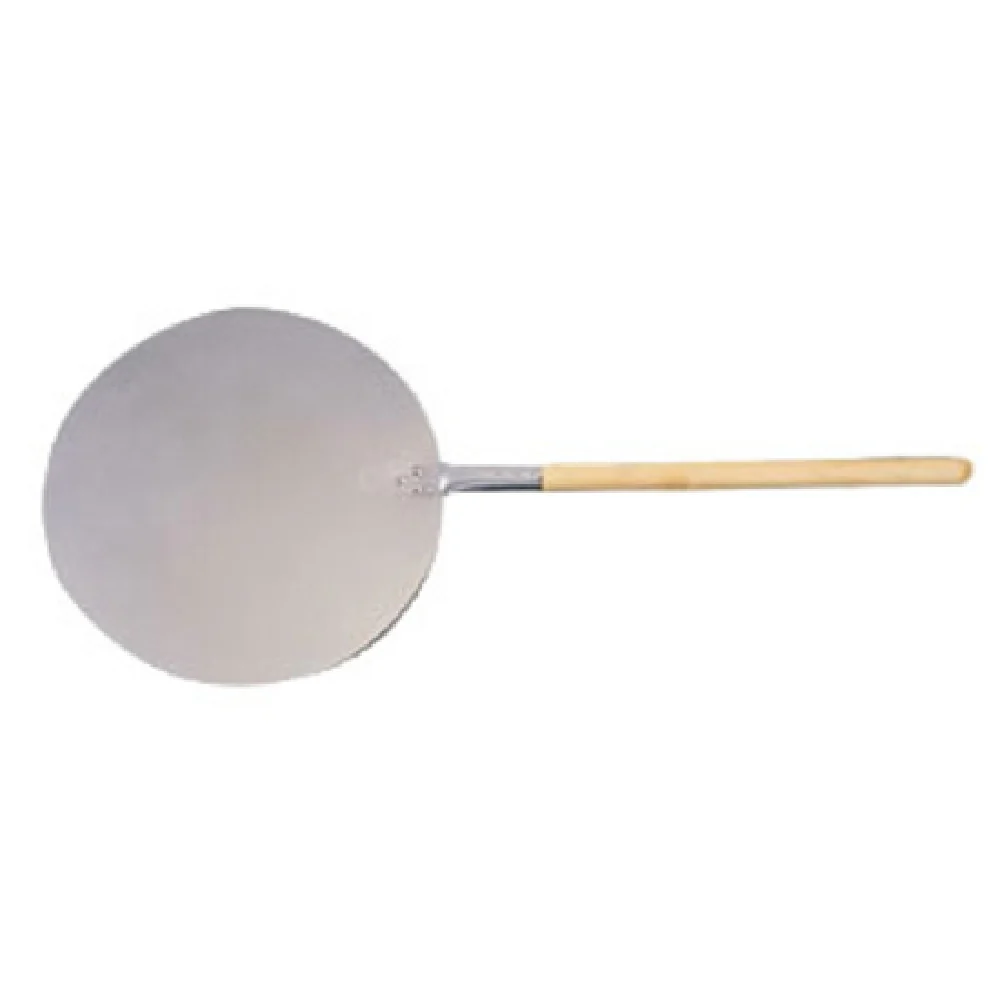 American Metalcraft 17160 16 Inch Diameter Aluminum Pizza Peel with Wooden Handle