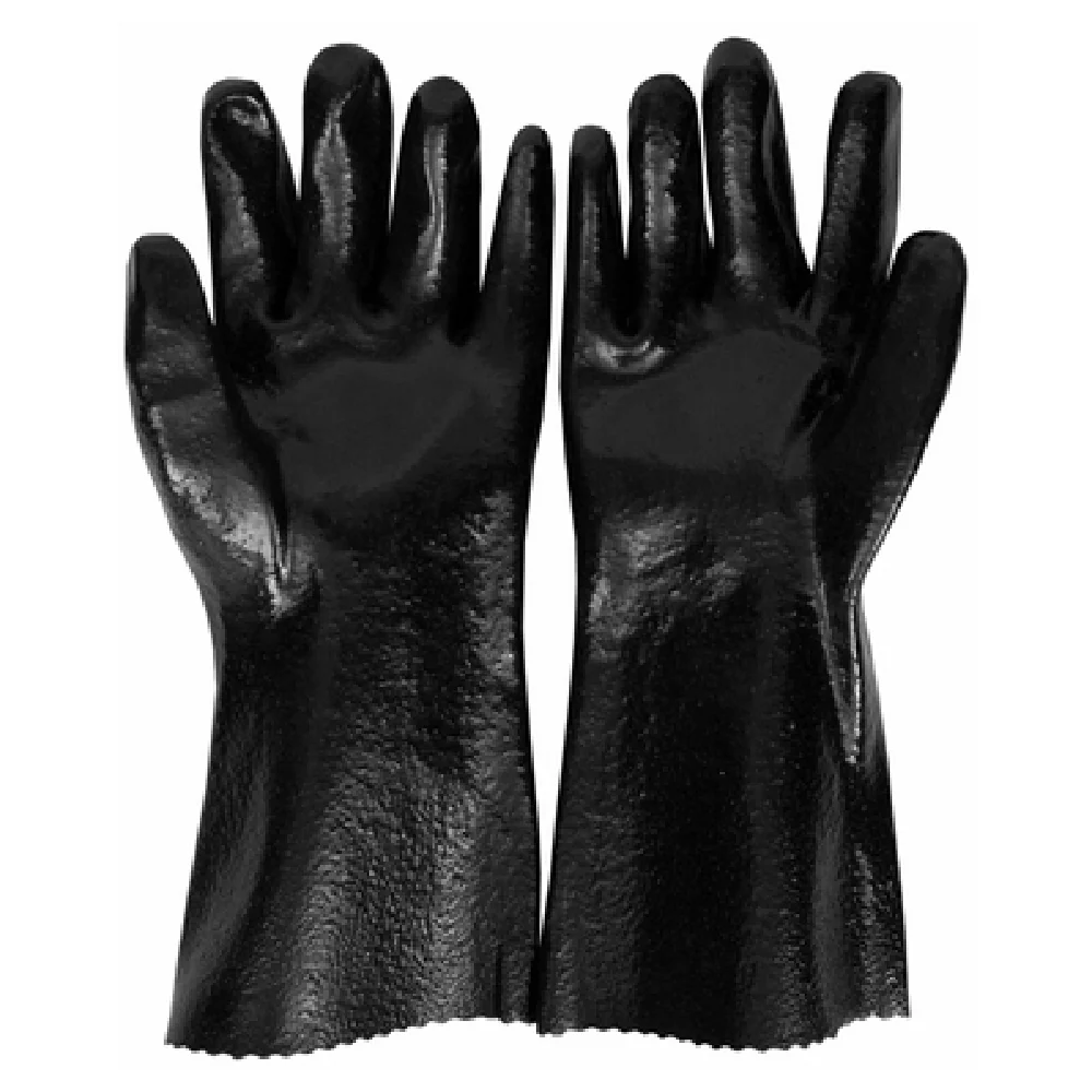 John Ritzenthaler Company CLGLR24BK 14 Inch Cleaning Gloves Rubber Black