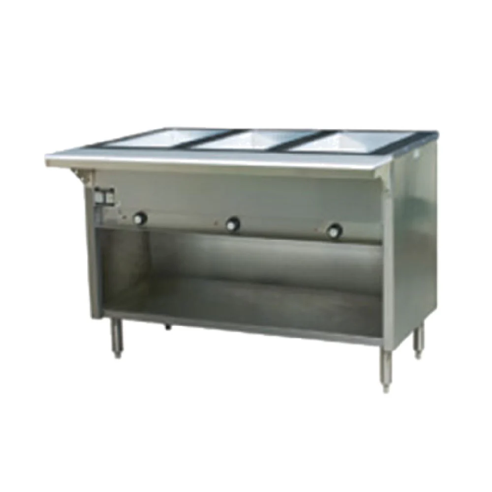 Eagle HT5CB-NG 79 Inch Gas Hot Food Table with 5 Wells and 17500 BTU