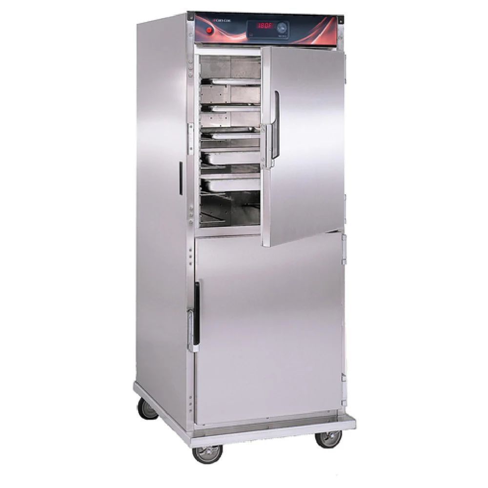Cres Cor H137SUA12D 28 Inch Mobile Heated Cabinet Stainless Steel Insulated with Top Mount Heater
