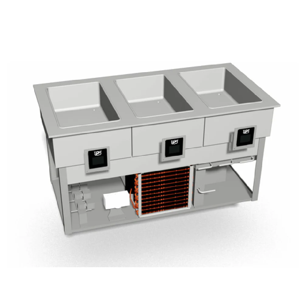 Duke HCF-3 49 Inch Drop-In Food Well Unit Hot Cold Freeze Electric with Stainless Steel Duke HCF-3 49 Inch Drop-In Food Well Unit Hot Cold Freeze Electric with Stainless Steel