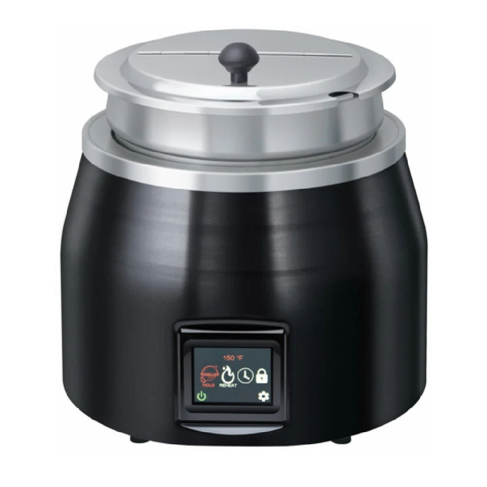 Hatco SWC-11QT-QS@B 11 Quart Electric Dry Soup Warmer Countertop Black Finish Hatco SWC-11QT-QS@B 11 Quart Electric Dry Soup Warmer Countertop Black Finish