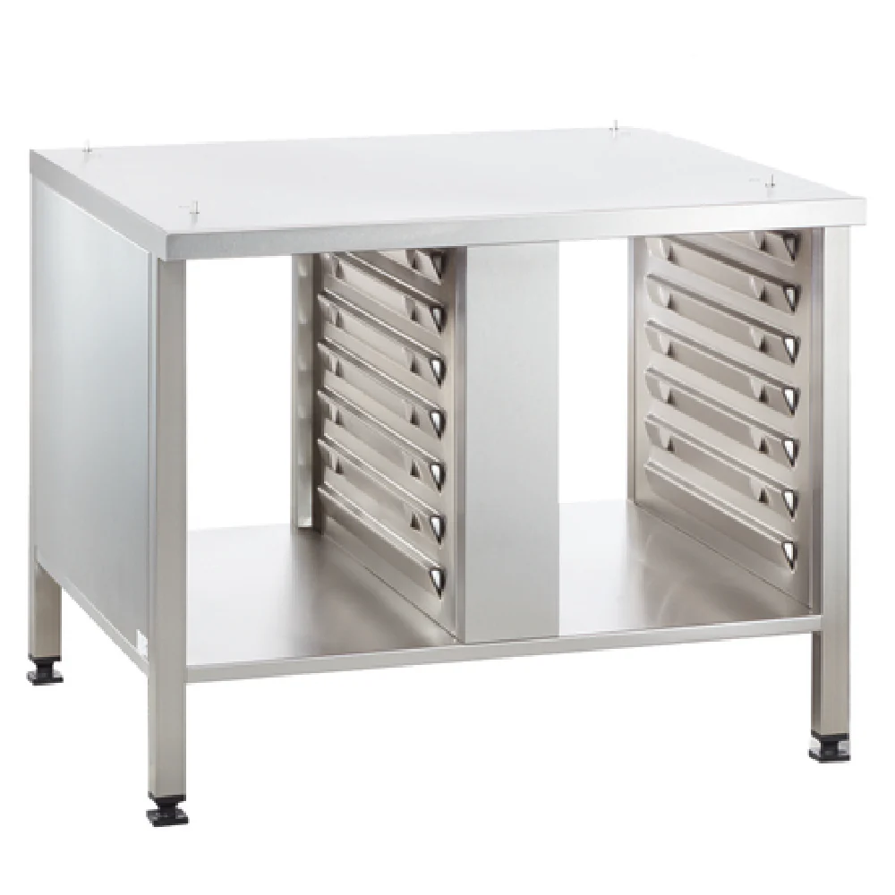 Rational 60.30.328 33 Inch UG II Stationary Oven Stand Stainless Steel 14 Supporting Rails