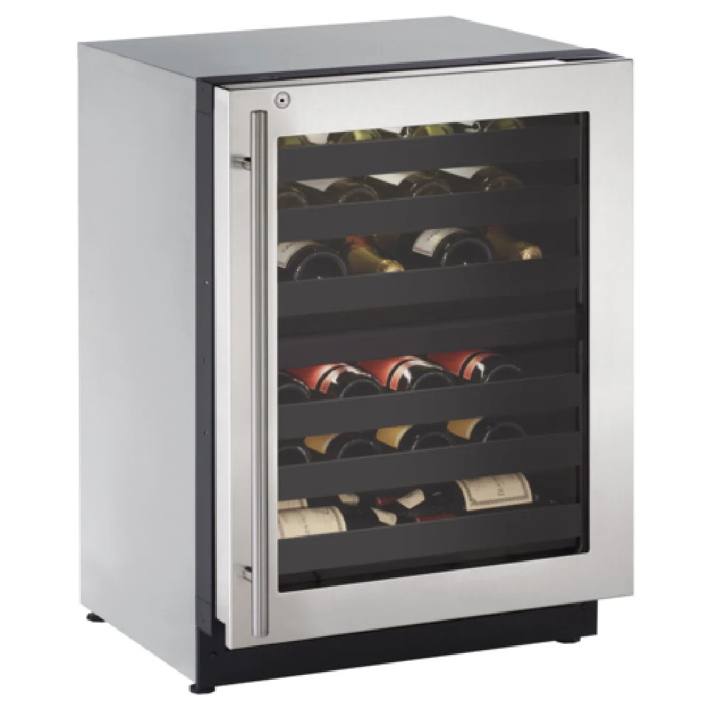U-Line Corporation U-2224ZWCS-13B 23-5/8 Inch Wine Cellar Cabinet with Glass Door
