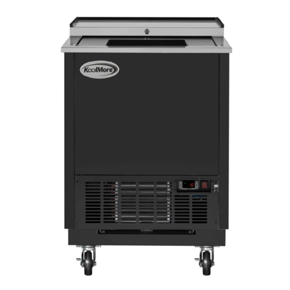 Koolmore KM-GF25-BK 25 Inch Commercial Glass Froster 5 Cu Ft Black Stainless Steel Koolmore KM-GF25-BK 25 Inch Commercial Glass Froster 5 Cu Ft Black Stainless Steel