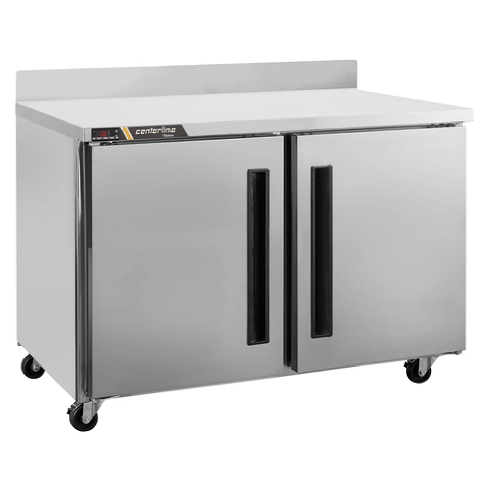 Traulsen CLUC-48R-SD-WTRR 48 Inch Refrigerated Counter Work Top 2 Section Traulsen CLUC-48R-SD-WTRR 48 Inch Refrigerated Counter Work Top 2 Section
