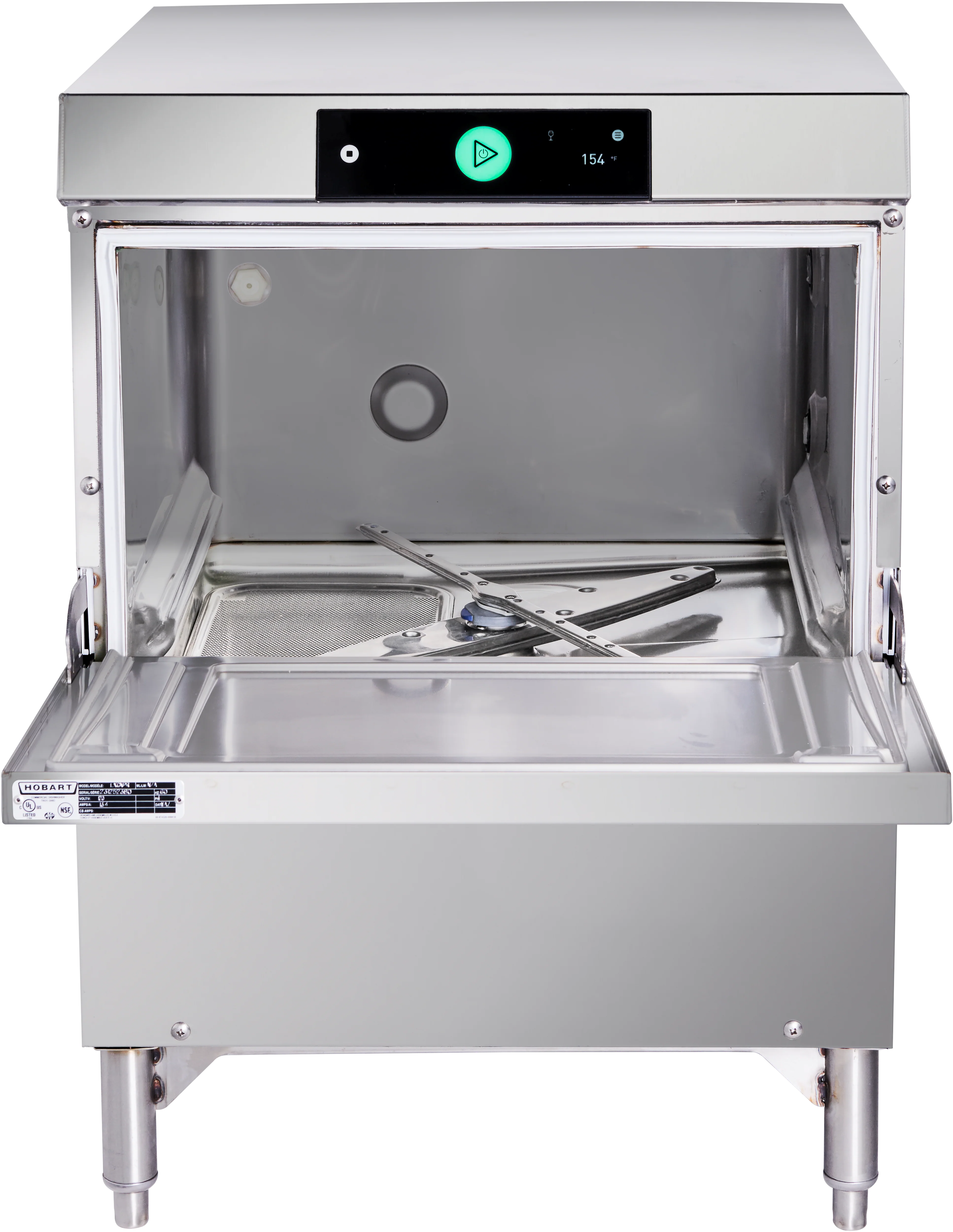 Hobart LXGNR-30 23 Inch Electric Undercounter Dishwasher Stainless Steel with Hot Water Sanitation Hobart LXGNR-30 23 Inch Electric Undercounter Dishwasher Stainless Steel with Hot Water Sanitation
