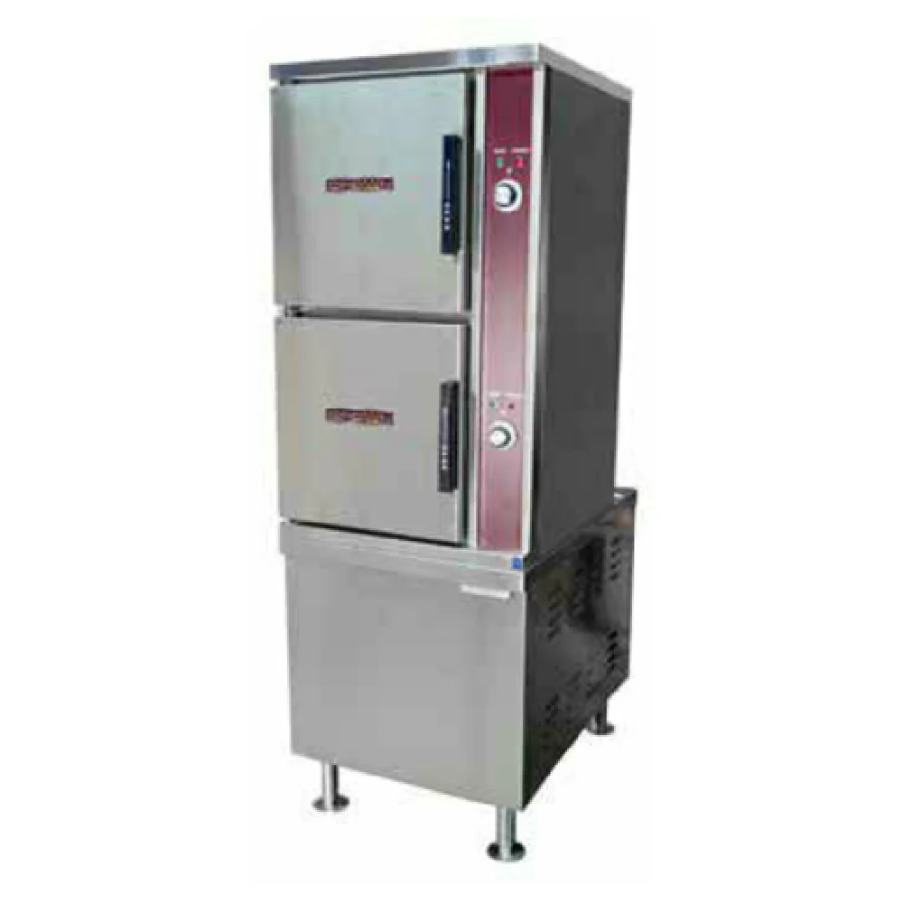 Crown Steam DCX-2-36_120/60/1 36 Inch Convection Steamer Direct Steam with 2 Compartments