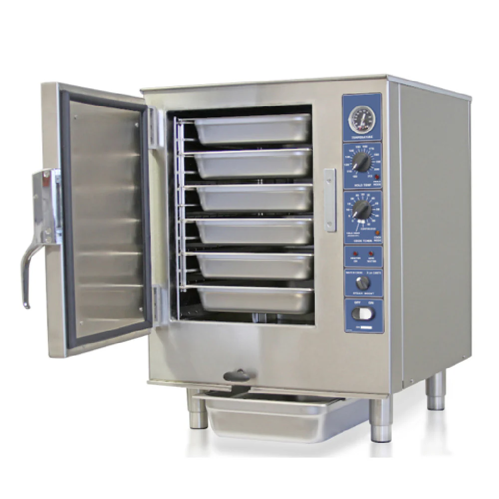 Sterling Manufacturing SP208-6-1-AF 23 Inch Convection Steamer Electric Boilerless with Drain Kit Sterling Manufacturing SP208-6-1-AF 23 Inch Convection Steamer Electric Boilerless with Drain Kit