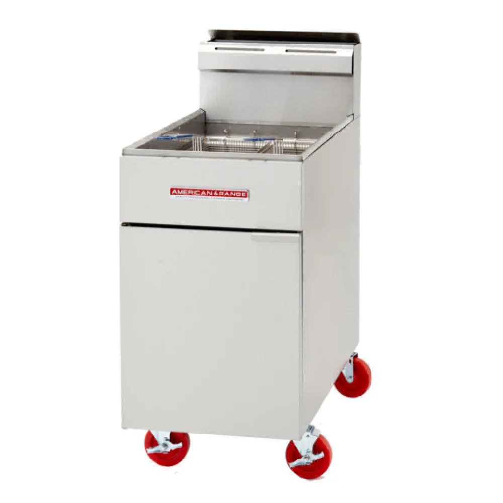 American Range AF-75_LP 19 Inch Commercial Deep Fryer Gas Full Size 160000 BTU
