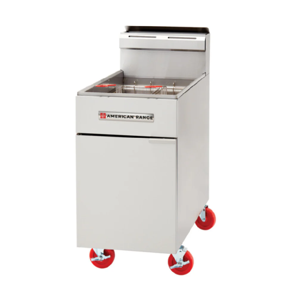 American Range AF-75_LP 19 Inch Commercial Deep Fryer Gas Full Size 160000 BTU American Range AF-75_LP 19 Inch Commercial Deep Fryer Gas Full Size 160000 BTU