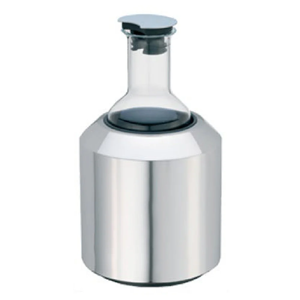 GET Enterprises ESC012E 6-1/2 Inch Clear Glass Carafe with Stainless Steel Lid