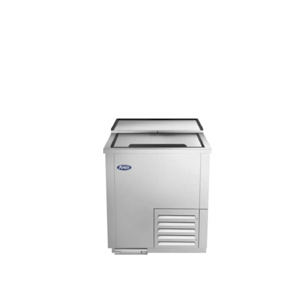 Atosa MBGF24GR 24-1/2 Inch Glass Froster Slide Top 5 cu ft Stainless Steel