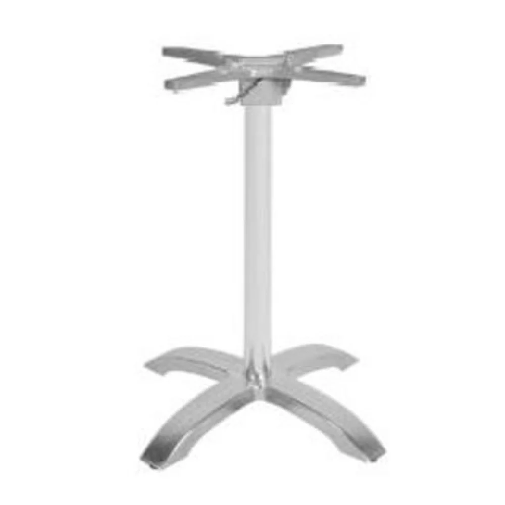 JMC Furniture MALTA-4-FOLD 26 Inch Aluminum Table Base with Spider Folding Design